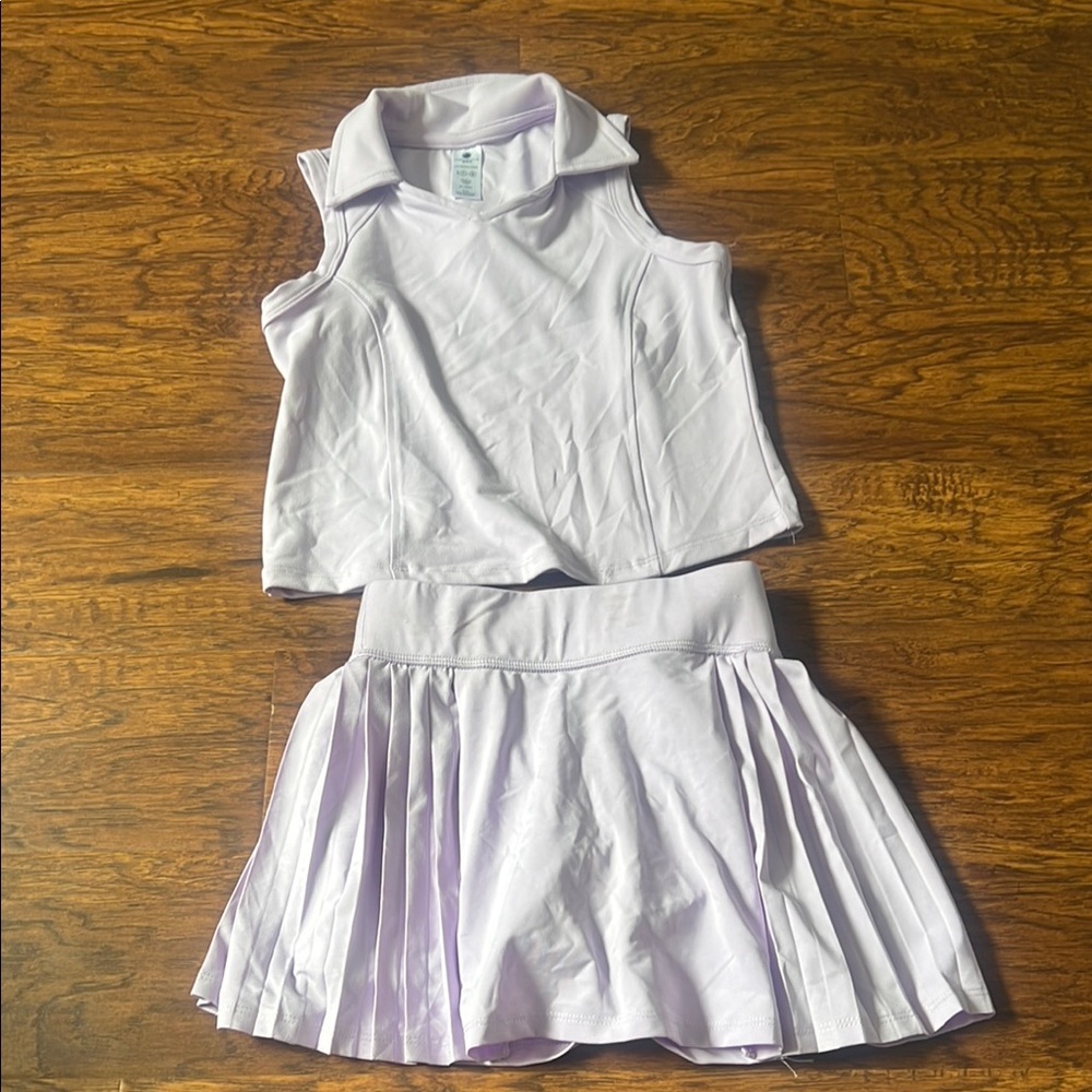 Kids light purple matching set size S 7-8